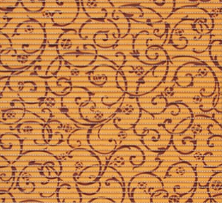 Коврик рулонный для ванной 65см Орнамент коричневый Аквалиния