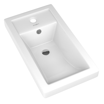 Раковина KIROVIT Фостер керамика 445мм прямоугольная цвет белый