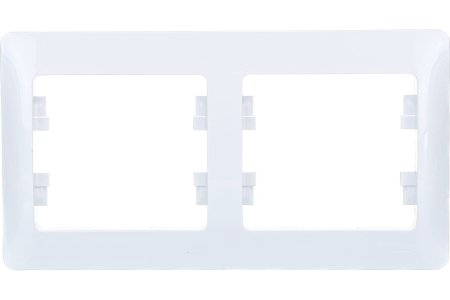 Рамка Schneider Electric Glossa 2 поста, цвет белый, арт. GSL000102