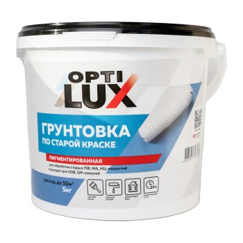Грунтовка акриловая по старой краске Оптилюкс Ижсинтез 5 кг