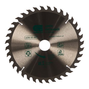 Диск пильный Сибртех 732967 230х32 мм 36Т