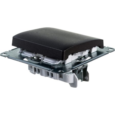 Выключатель встраиваемый Schneider Electric Glossa 1 кл. графит, без подсветки, арт. GSL001311