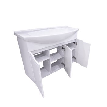 Тумба напольная Мирра 82,5х105х33,6см цвет белый