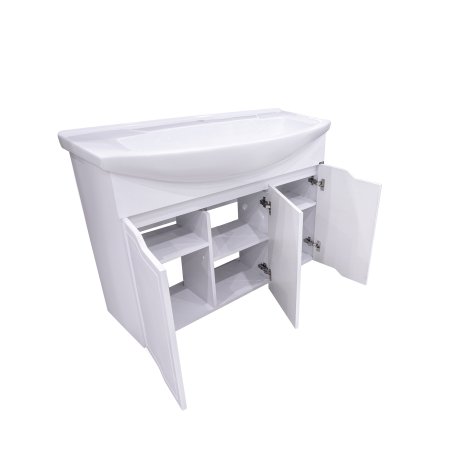 Тумба напольная Мирра 82,5х105х33,6см цвет белый