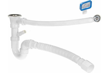 Сифон MasterProf для кухни 1 1/2" 40 мм 500 мм с переливом