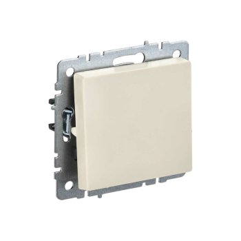 Переключатель встраиваемый IEK Brite 1 кл. бежeвый, без подсветки, арт. BR-V12-0-10-K10