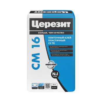 Клей для плитки и керамогранита СМ16 Церезит 25 кг