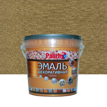 Эмаль акриловая декоративная Palizh античное золото 0,9 кг