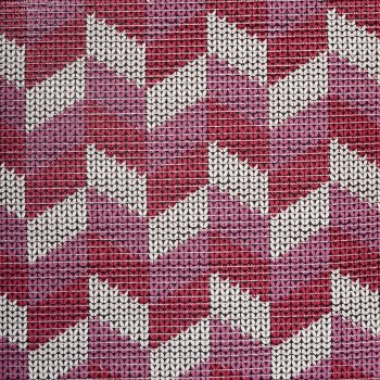 Коврик рулонный для ванной 65см Орнамент красный Villina