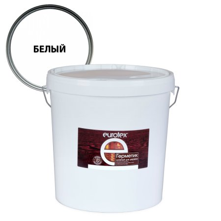 Герметик для дерева Eurotex шовный для дерева акриловый белый 25 кг