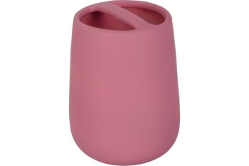 Подставка для зубных щеток Soft Мокачино керамика цвет розовый