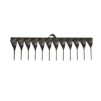 Грабли витые без черенка сталь 12 зубьев