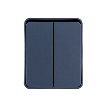 Выключатель накладной Schneider Electric AtlasDesign Profi54 2 кл. антрацит, без подсветки, арт. ATN544051