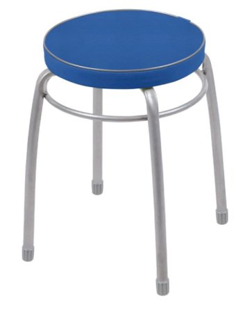 Табурет ТФ01 синий, форма круг 32х46 см