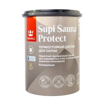 Антисептик Tikkurila SUPI SAUNA PROTECT для бань и саун основа EP 0,9 л
