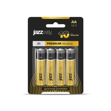 Батарейка щелочная Jazzway PREMIUM  Alkaline AA 4шт/уп.