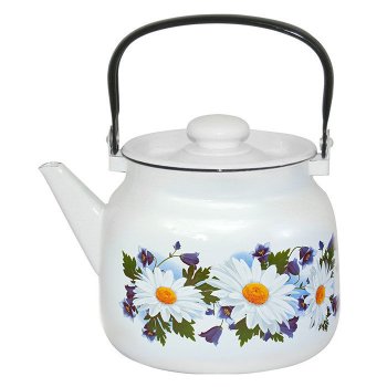 Чайник  Лысьвенские эмали 3,5л эмалированная сталь Чайник  Лысьвенские эмали 3,5л эмалированная сталь