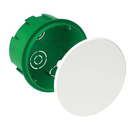 Коробка распределительная встраиваемая для бетона/кирпича Schneider Electric d70х40мм IP30 зеленая, арт. IMT35120