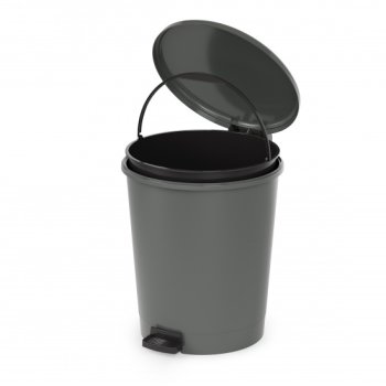 Контейнер для мусора пластик Эконом 12л цвет серый