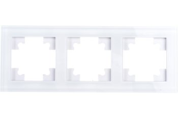 Рамка STEKKER Катрин 3 поста, цвет белый, арт. GFR00-7003-01