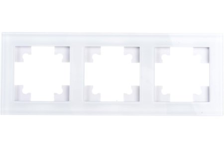 Рамка STEKKER Катрин 3 поста, цвет белый, арт. GFR00-7003-01