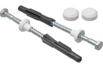 Комплект крепления для унитаза к полу MasterProf 6мм 2 шт цвет белый