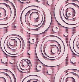 Коврик рулонный для ванной 65см Круги розовый AQUA-NOVA