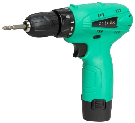 Дрель-шуруповерт аккумуляторная ZITREK Green 12 Li-lon 12В 1x1,5Ач 32Нм Дрель-шуруповерт аккумуляторная ZITREK Green 12 Li-lon 12В 1x1,5Ач 32Нм