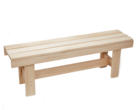 Лавочка для бани разборная Лесдар 120х32см липа