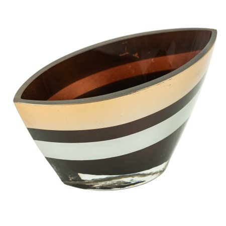 Ваза Агнар Тигрис черная/коричневая 11,5 см 0,6л