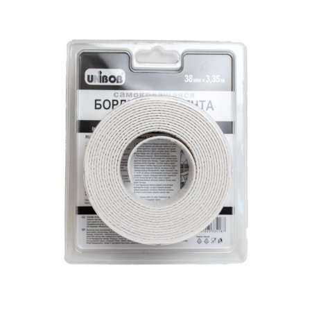 Лента бордюрная UNIBOB 38 мм x 3,35м белый