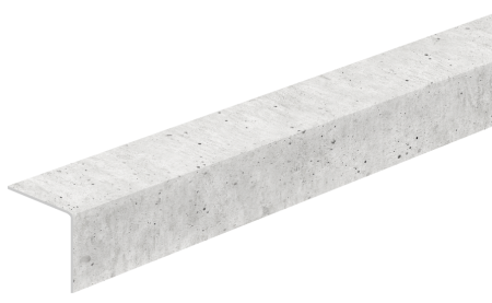 Уголок пластиковый 20х20 мм 2,7 м Бетон серый