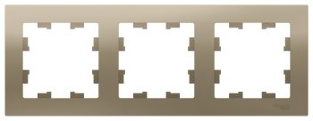 Рамка Schneider Electric AtlasDesign 3 поста, цвет шампань, арт. ATN000503