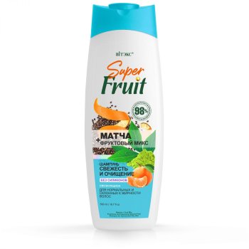 Шампунь Super FRUIT  ТуалетоFF для нормальных и жирных волос 500 мл женский очищение