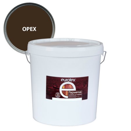 Герметик для дерева Eurotex шовный для дерева акриловый орех 25 кг