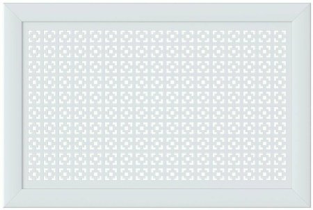 Экран для радиатора Дамаско белый 900х600мм