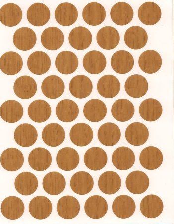 Заглушка самоклеющаяся 14мм светлый дуб 50 шт.