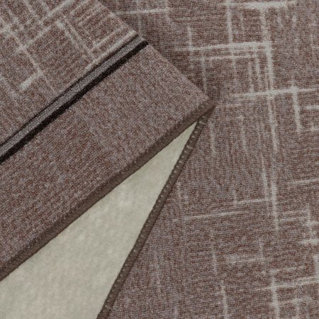 Ковер интерьерный Карпет Элиз прямой 1,2х0,8м коричневый