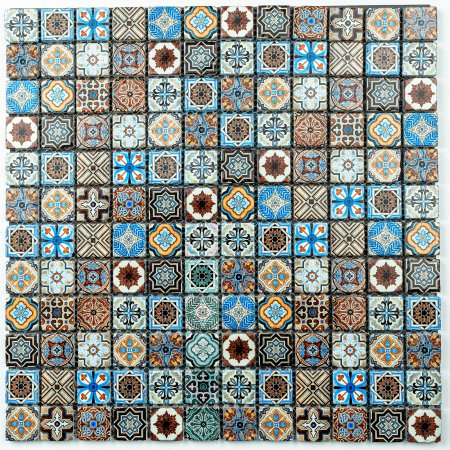 Мозаика Patchwork blue голубой/синий TR06
