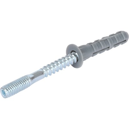 Хомут с дюбелем и шурупом STOUT d1/2" 1 шт цвет хром