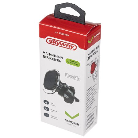 Держатель для навигатора и телефона магнитный на дефлектор SKYWAY