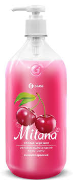 Крем-мыло жидкое Милана 1000мл Спелая черешня