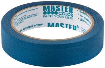Лента малярная Master Color 24 мм х 25м синий 100°C