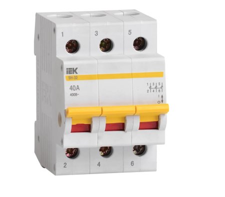 Выключатель нагрузки IEK ВН-32 3P 40А арт.MNV10-3-040
