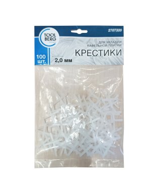 Крестики для кладки плитки 2мм T4P 100шт