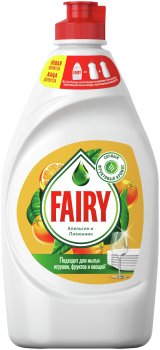 Жидкость для мытья посуды Fairy Апельсин и лимонник 450мл