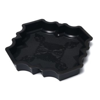 Форма для заливки дорожек Клевер краковский шагрень 29х29см черный