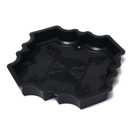 Форма для заливки дорожек Клевер краковский шагрень 29х29см черный
