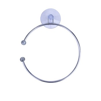 Полотенцедержатель 1 кольцо вакуумная присоска хром ELINE