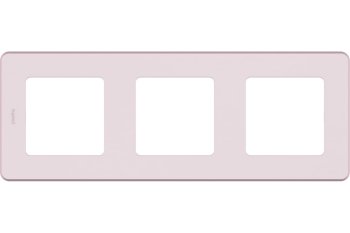 Рамка Legrand Inspiria 3 поста, цвет розовый, арт. 673954
